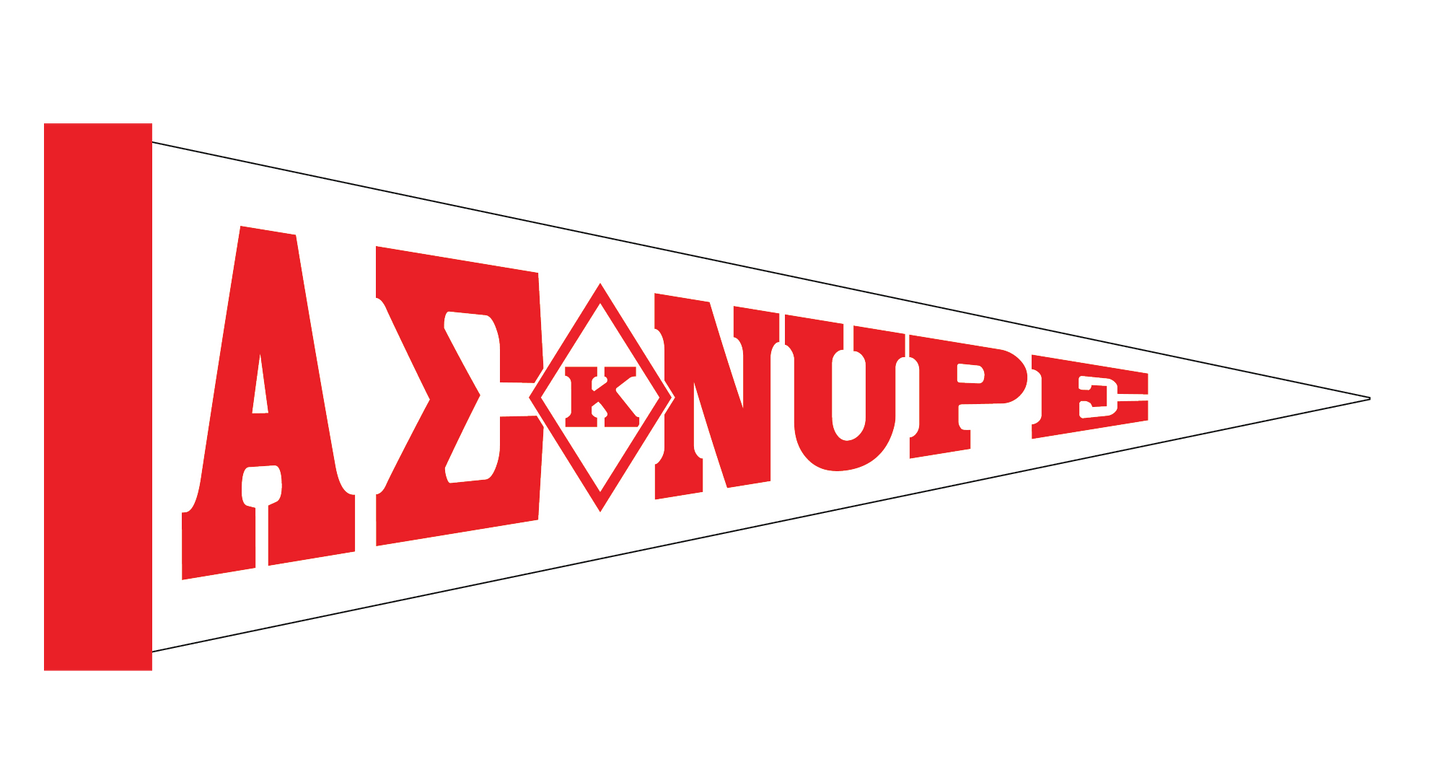 Chapter Pennant Letters with NUPE